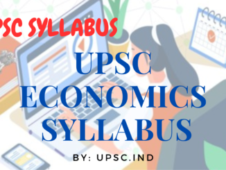 UPSC Economics