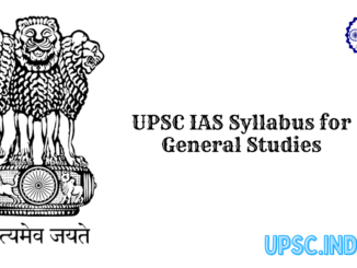 UPSC IAS Syllabus for General Studies